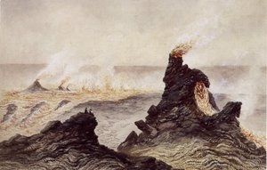 一時的な煙突と火の噴水 作： Constance Gordon Cumming
